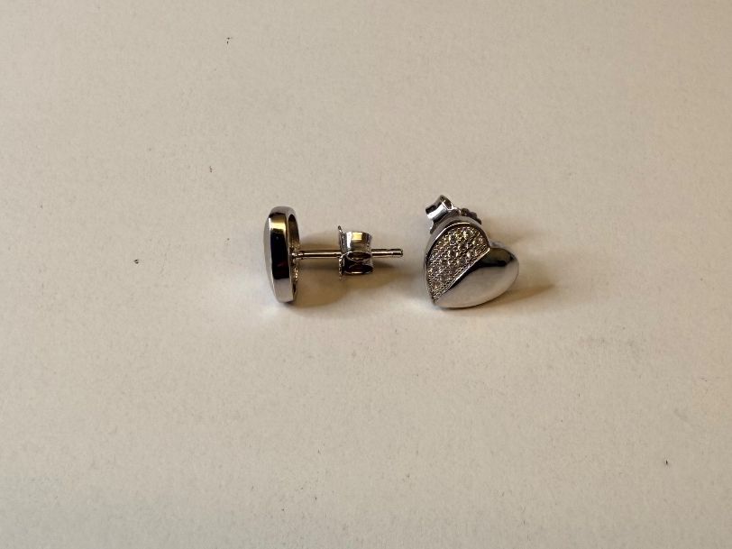 Orecchini pendenti & Orecchini a lobo: Herz Ohrstecker Silber 925 – Nuovo e nell'imballaggio originale da Zug venduto da gold.schmuck 2