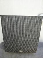 2 x Lechuza Cube Cottage 50 Granit + Rolleruntersetzer