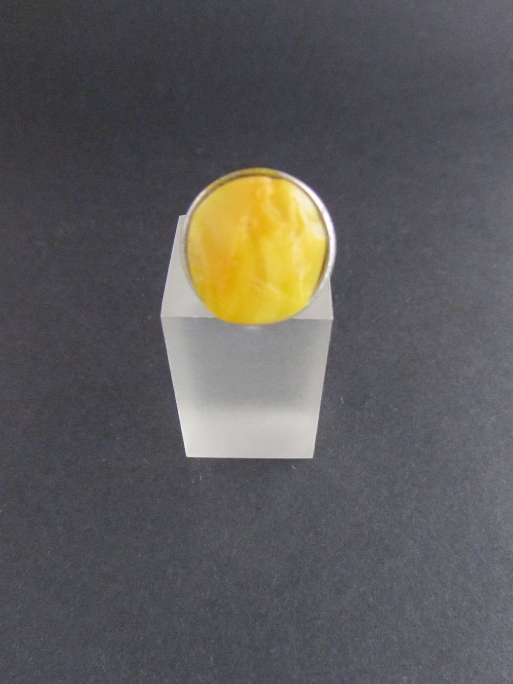 Bagues: Silberring mit Bernstein Butterscotch – D'occasion à Basel par spinne02 1