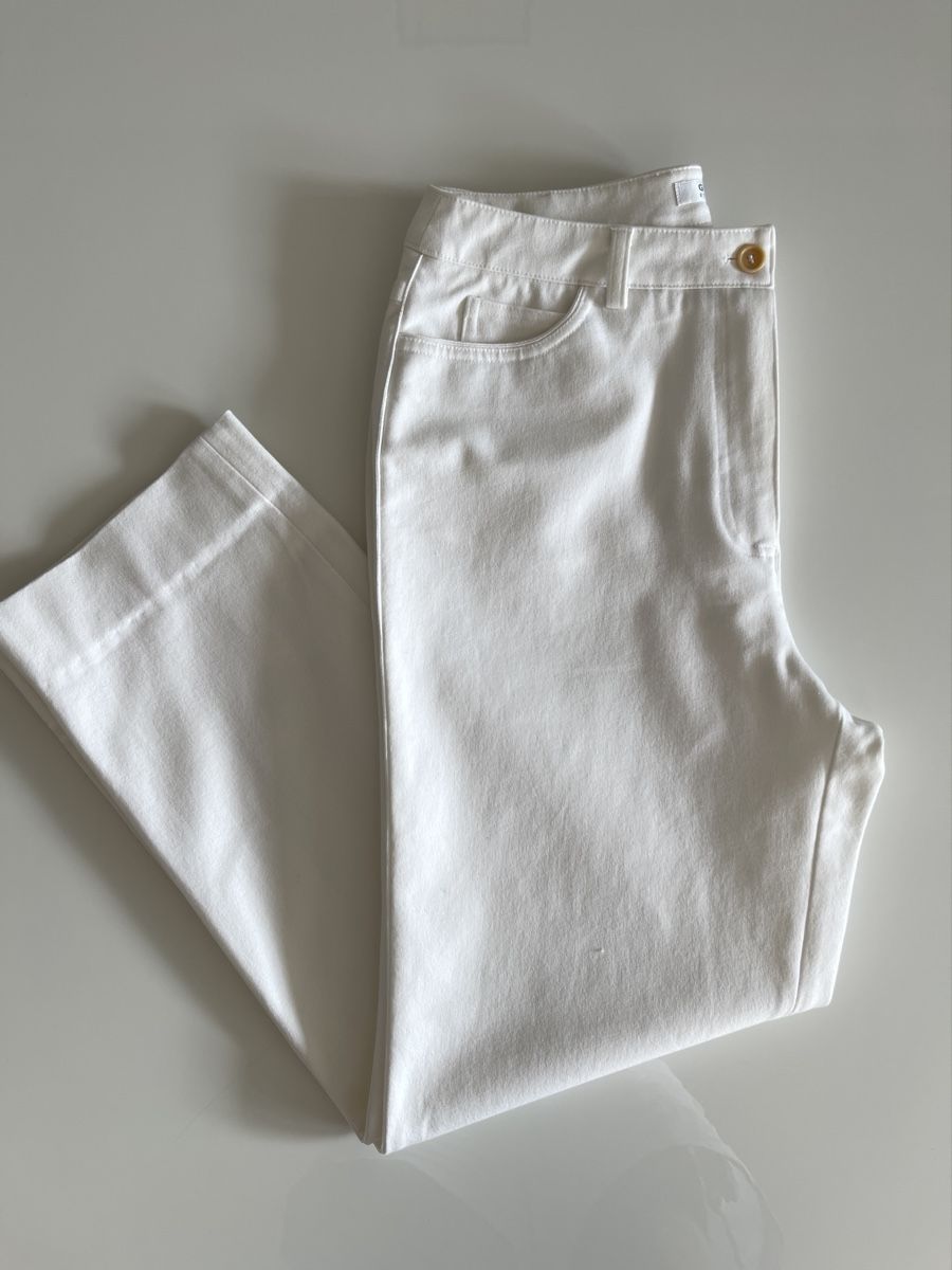 Globus Pantaloni: GLOBUS ESSENTIALS Hose Gr. 38 / Weiss – Usato da Zürich venduto da Recode.Fashion 4