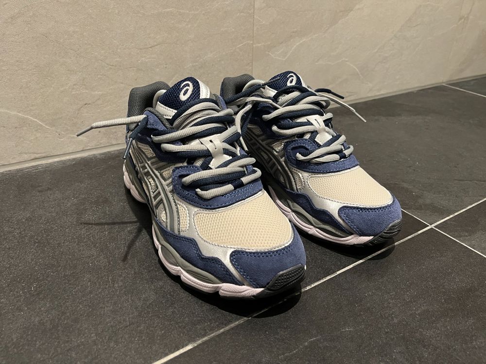 Asics nyc gel 43.5 navy blue grey double-laced (Neu (gemäss ...