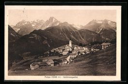 AK Fetan, Ortsansicht mit Umland, 1924