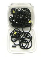 Set Flippergummi gross schwarz