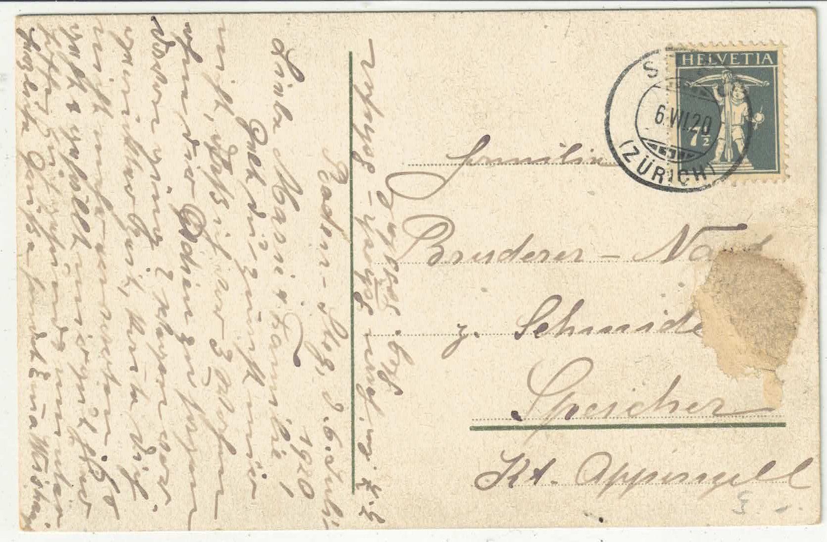 Cartoline postali: Kirche Fischenthal - Litho – Usato da Ettingen venduto da Kartenplanet 1