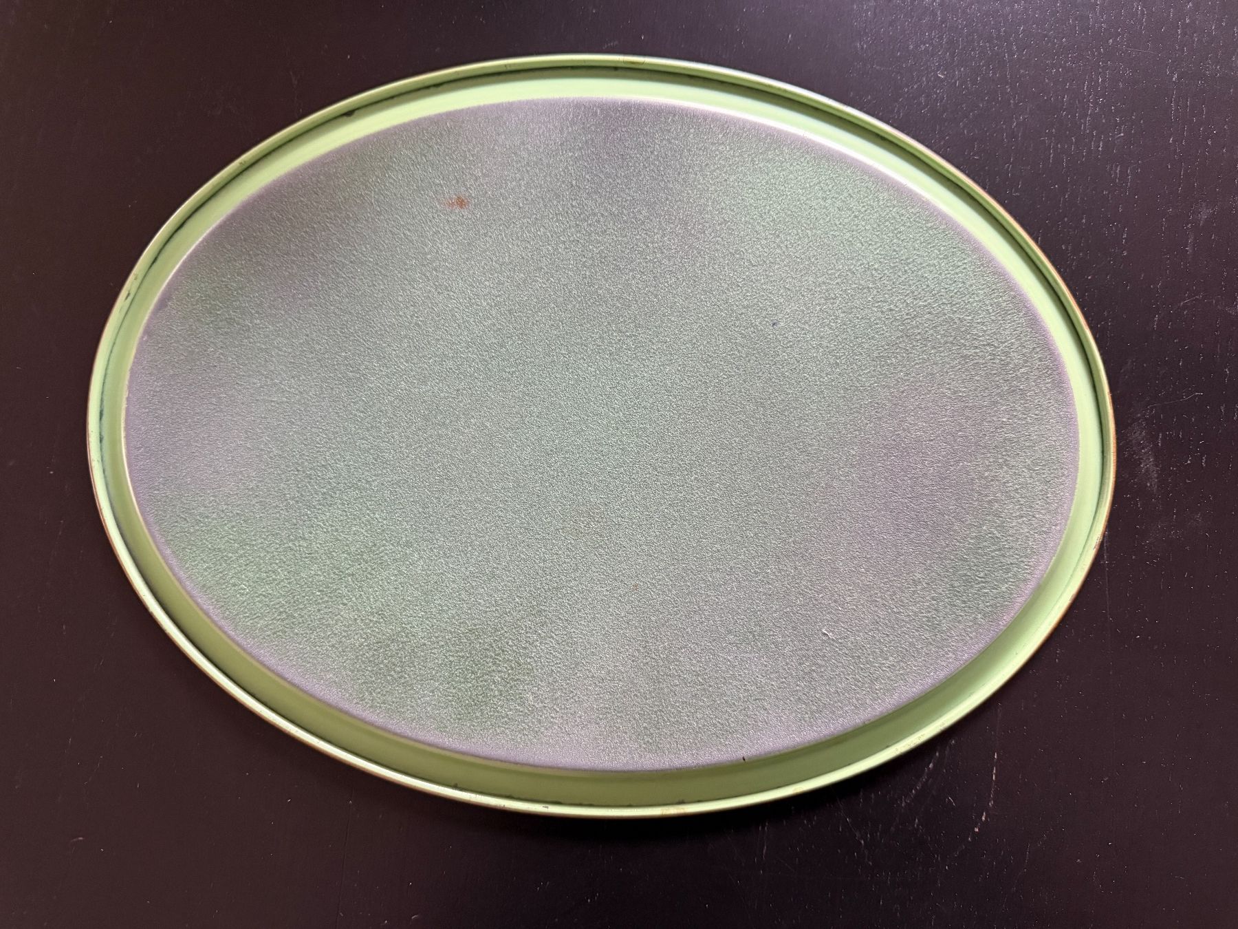 Piatti di portata: Grünes Vintage Serviertablett mit Blumenmuster, Top! – Usato da Erstfeld venduto da Uhu1980 1