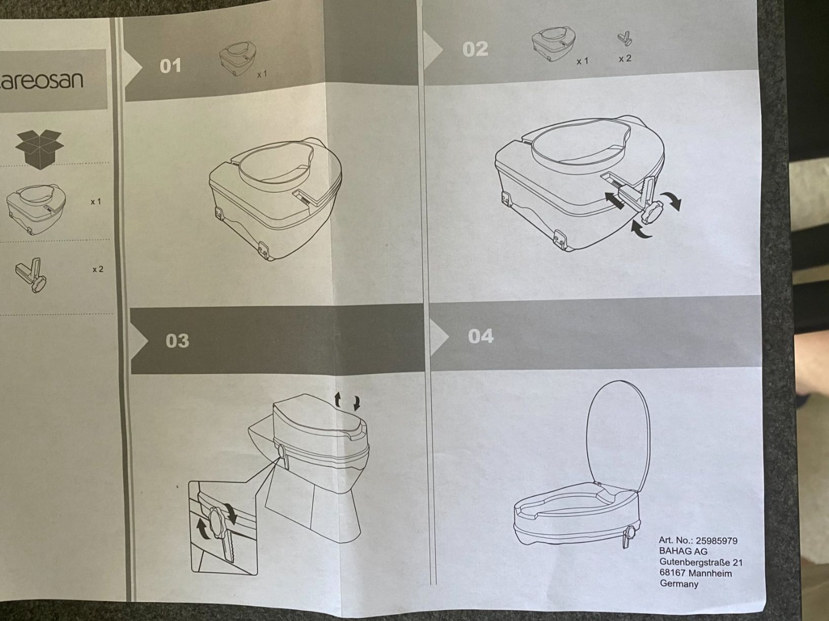 WC: WC-Sitzerhöhung weiss mit Deckel neuwertig – Usato da Effretikon venduto da Kiri013 3