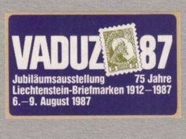 Selbstklebe-Vignette Vaduz 87