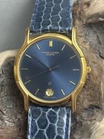 Montre Favre-Leuba Genève cadran bleu 34mm, fonctionne 