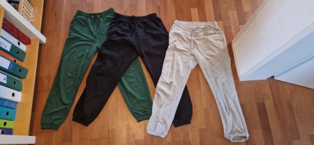 3er Set Jogginghosen, verschiedene Farben, Gr. S