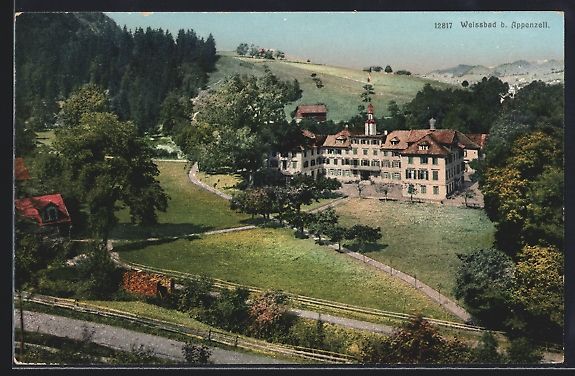 Cartes postales: Weissbad bei Appenzell, Kurhotel mit Par – D'occasion à Berlin par bartko-reher