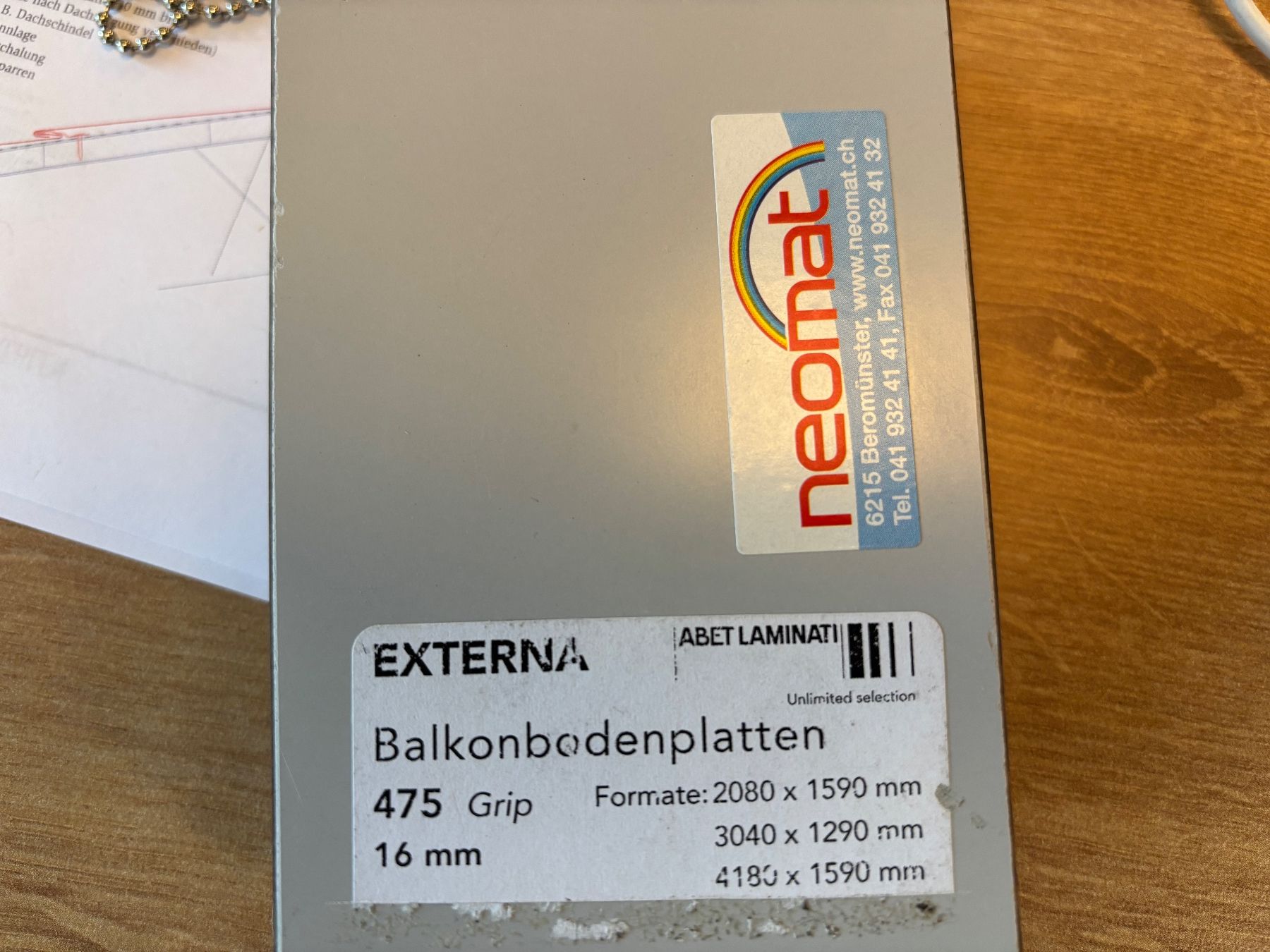 Rivestimenti per pavimenti: Balkonboden – Nuovo (secondo la descrizione) da Attiswil venduto da inf_zg89 5