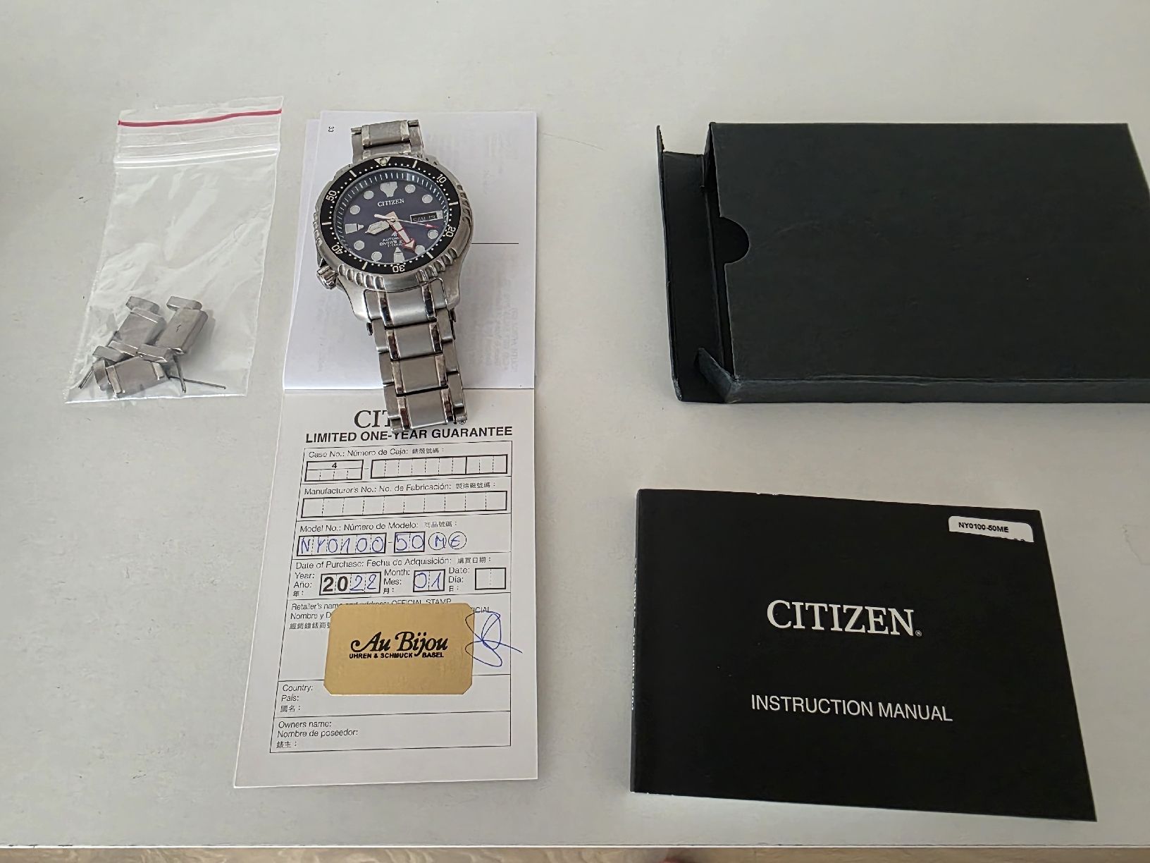 Citizen Orologi: CITIZEN Promaster Automatic Diver Super Titanium NY0100-50ME – Nuovo e nell'imballaggio originale da Bünzen venduto da kevinV04 2