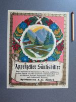 APPENZELL - APPENZELLER SÄNTISBITTER - FLASCHENETIKETTE
