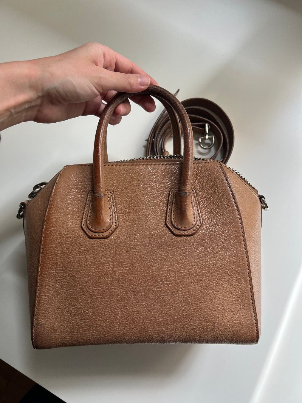 Givenchy Borse: Givenchy Mini Antigona, Light Brown, 2017 – Usato da Zürich venduto da cefanie 7