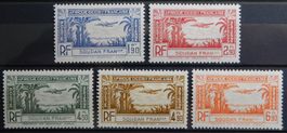 Sudan Franz. Kolonie Kat. 123-127 * 1940