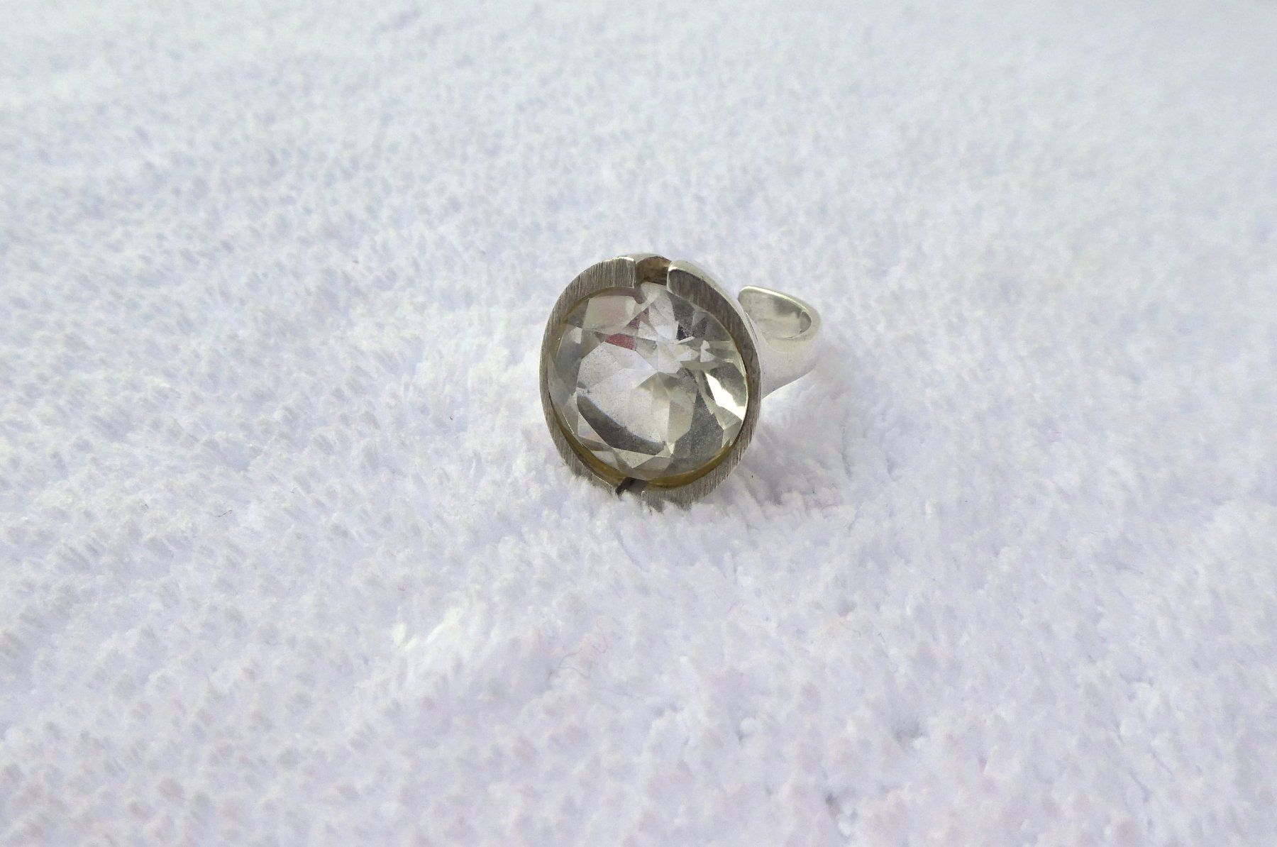 Anelli: Silberring Fingerring Ring 925er Kristall – Usato da Frauenfeld venduto da Astra13 4