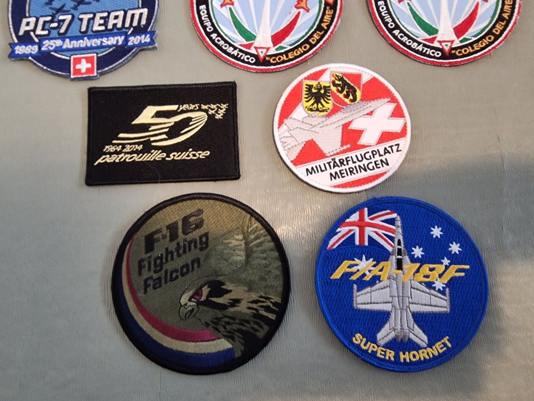 Schweizer Armee Plaketten & Abzeichen: Sammlung Patch Patrouille Suisse, Luftwaffe, F16, FA18 – Gebraucht aus Schwerzenbach von cloudberrypi 2