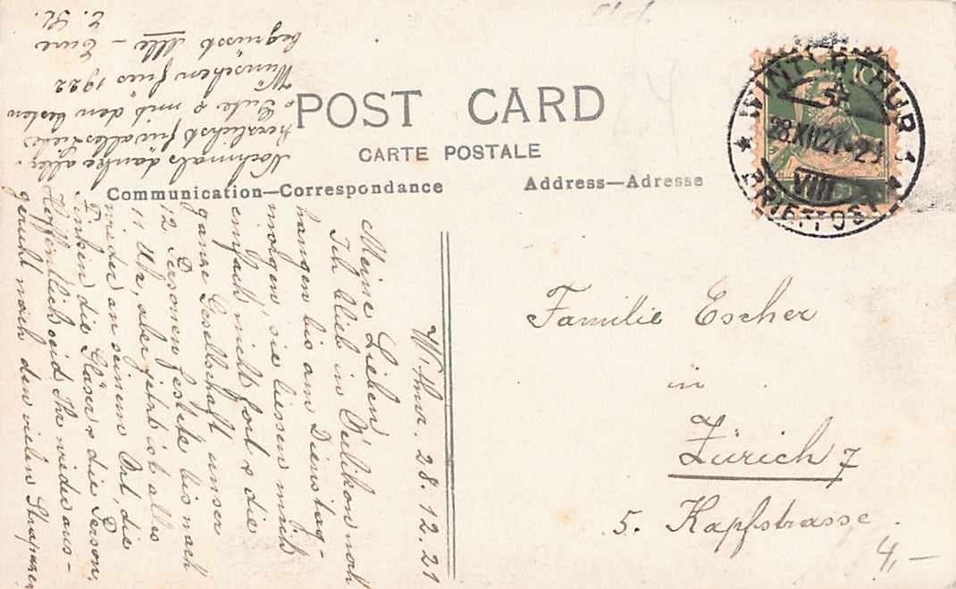 Cartoline postali: TOP Ansichtskarte: GRUSS aus WINTERTHUR 1921 – Usato da Winterthur venduto da SchatzchischtliWinti 1