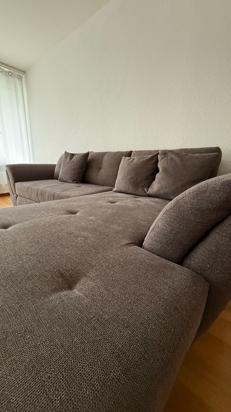 Divani: 🛋 ecksofa 3-sitzer braun/grau, sofa – Usato da Bern venduto da mo.ma12 6