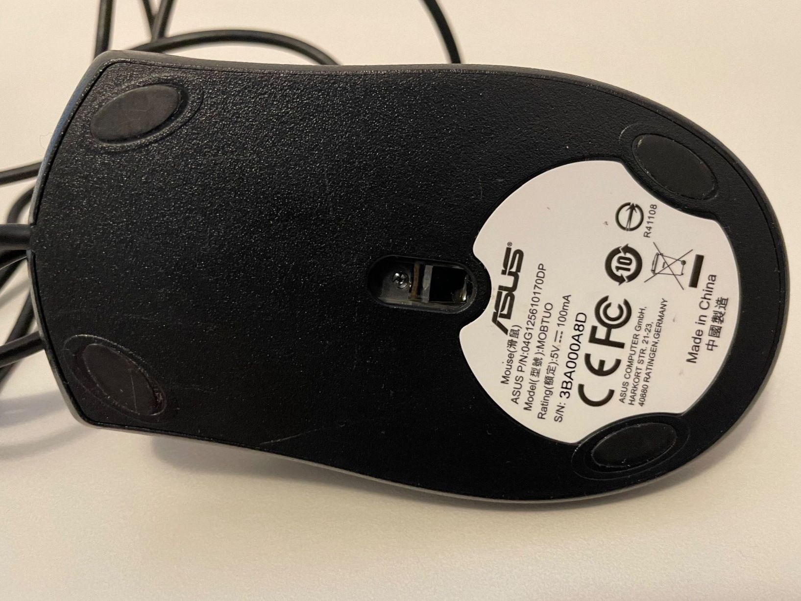 Asus Mouse: ASUS Computer Maus, Kabelgebunden Model: MOBTUO – Nuovo (secondo la descrizione) da Zürich venduto da Joba-Sell 2