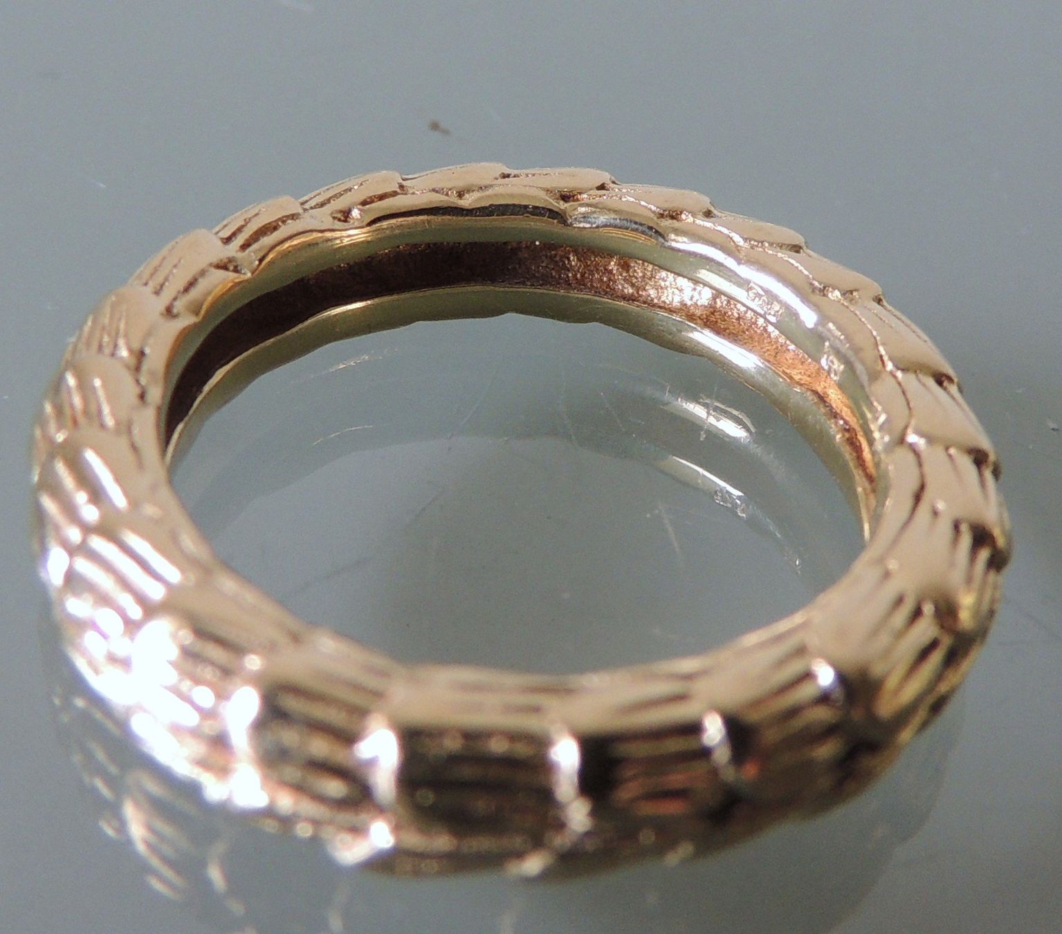 Anelli: Vergoldeter Silber 925 Fingerring Gr. 55 – Usato da Waldenburg venduto da schaller707 3