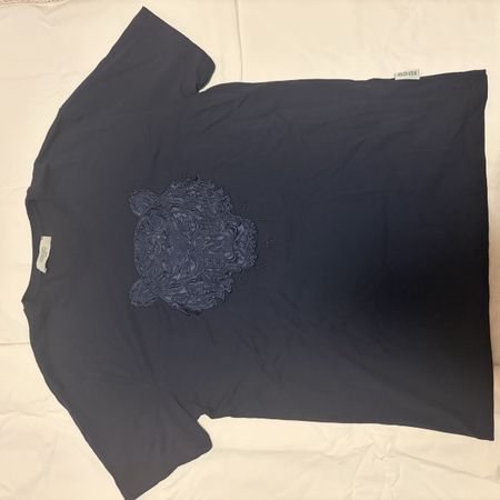 T-Shirt Kenzo dunkelblau mit Tiger Stickerei guter Zustand