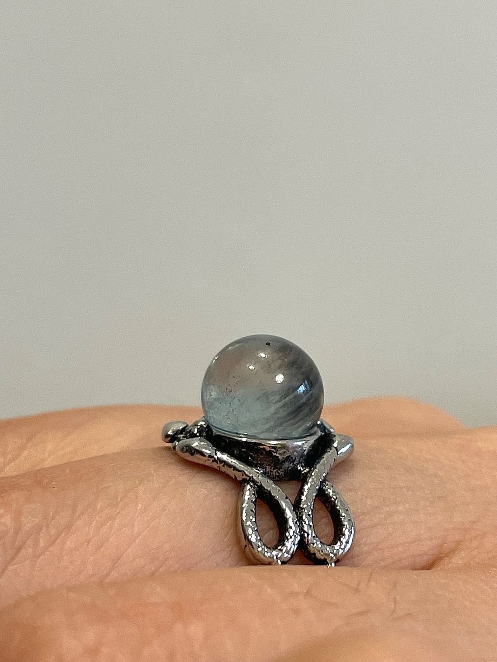 Bagues: Echter Aquamarin-Ring – Neuf avec emballage d'origine à Schiers par sisikristall