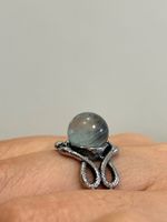 Echter Aquamarin-Ring
