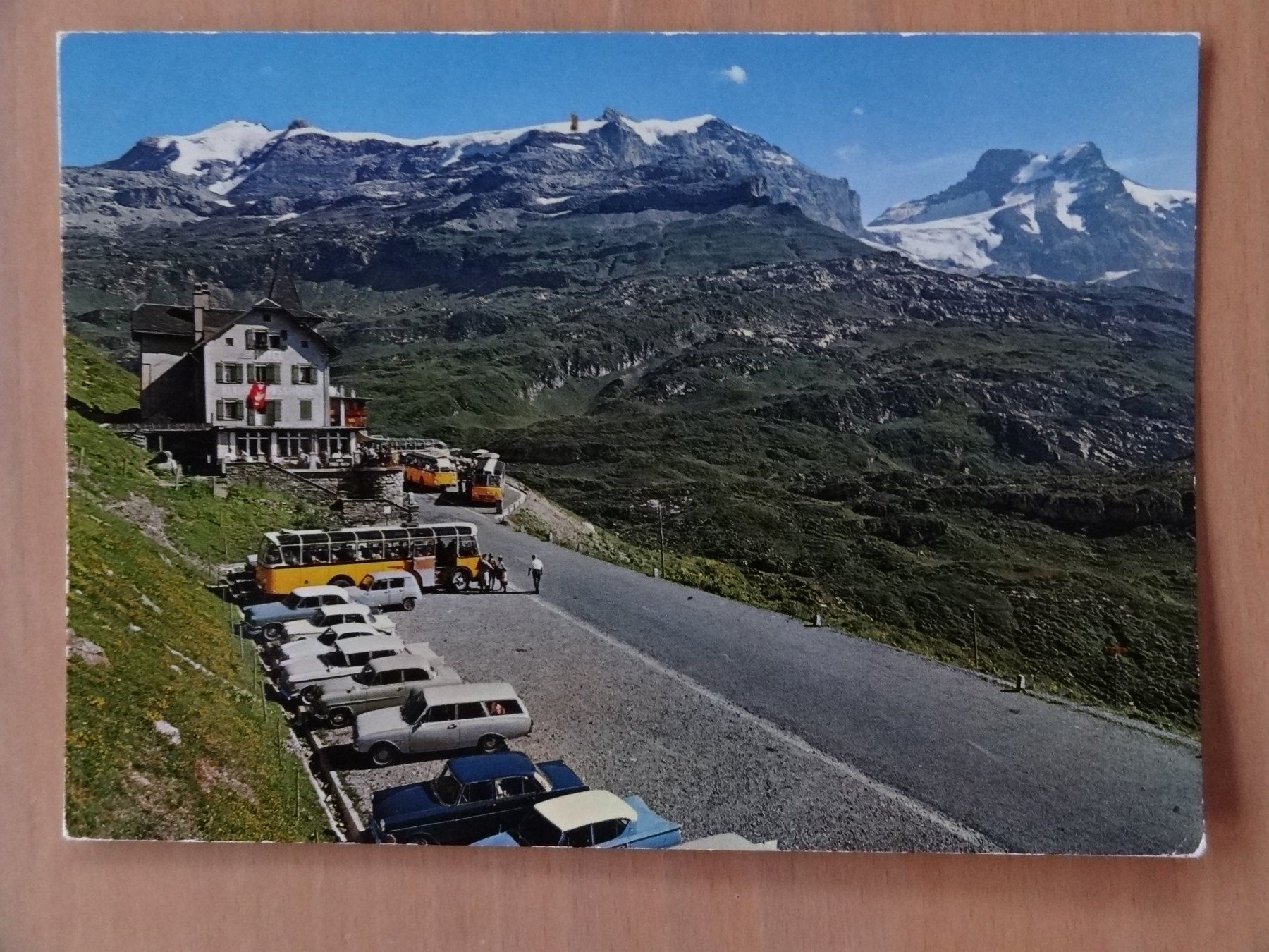 Ansichtskarten: Klausenpass  Hôtel avec Claridenstock – Gebraucht aus St Léonard von Riglin
