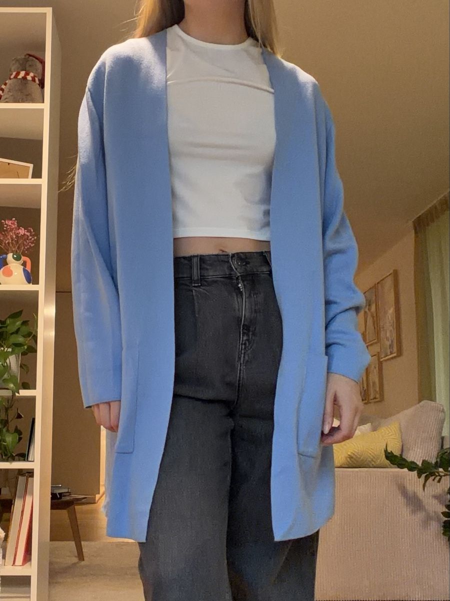 Maglioni & Felpe: HELLBLAUER LONGCARDIGAN – Usato da Zürich venduto da dbu_s8p2