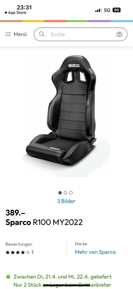 Recaro Alle Autoersatzteile: SPARCO R100 Schalensitze 2x Stück – Gebraucht aus Auw von All-Rounder 2