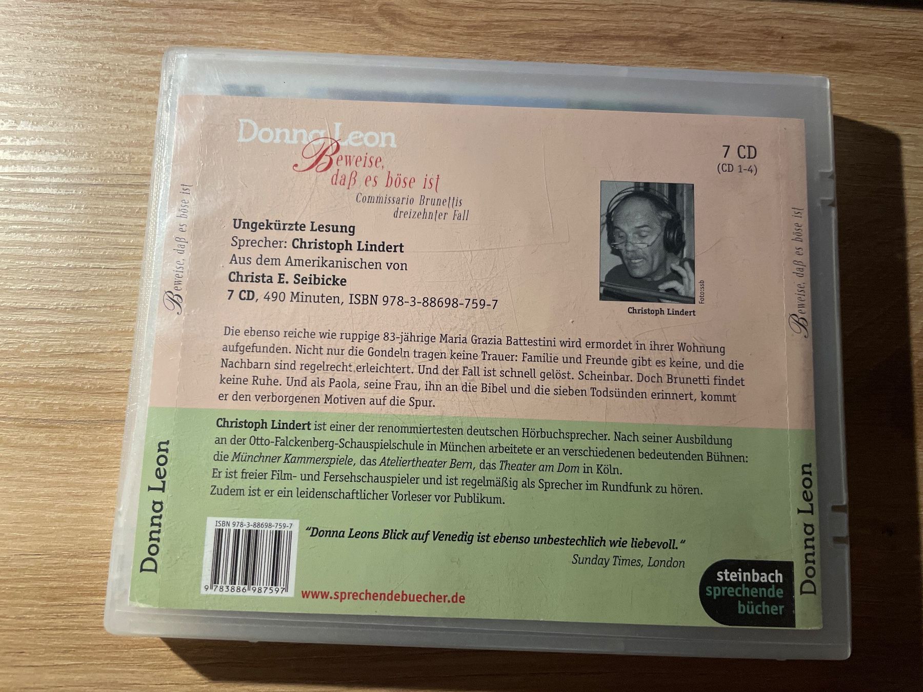 CDs: Donna Leon - Beweise, dass es boese ist, CD, Krimi! – Gebraucht aus Sargans von Didis 1