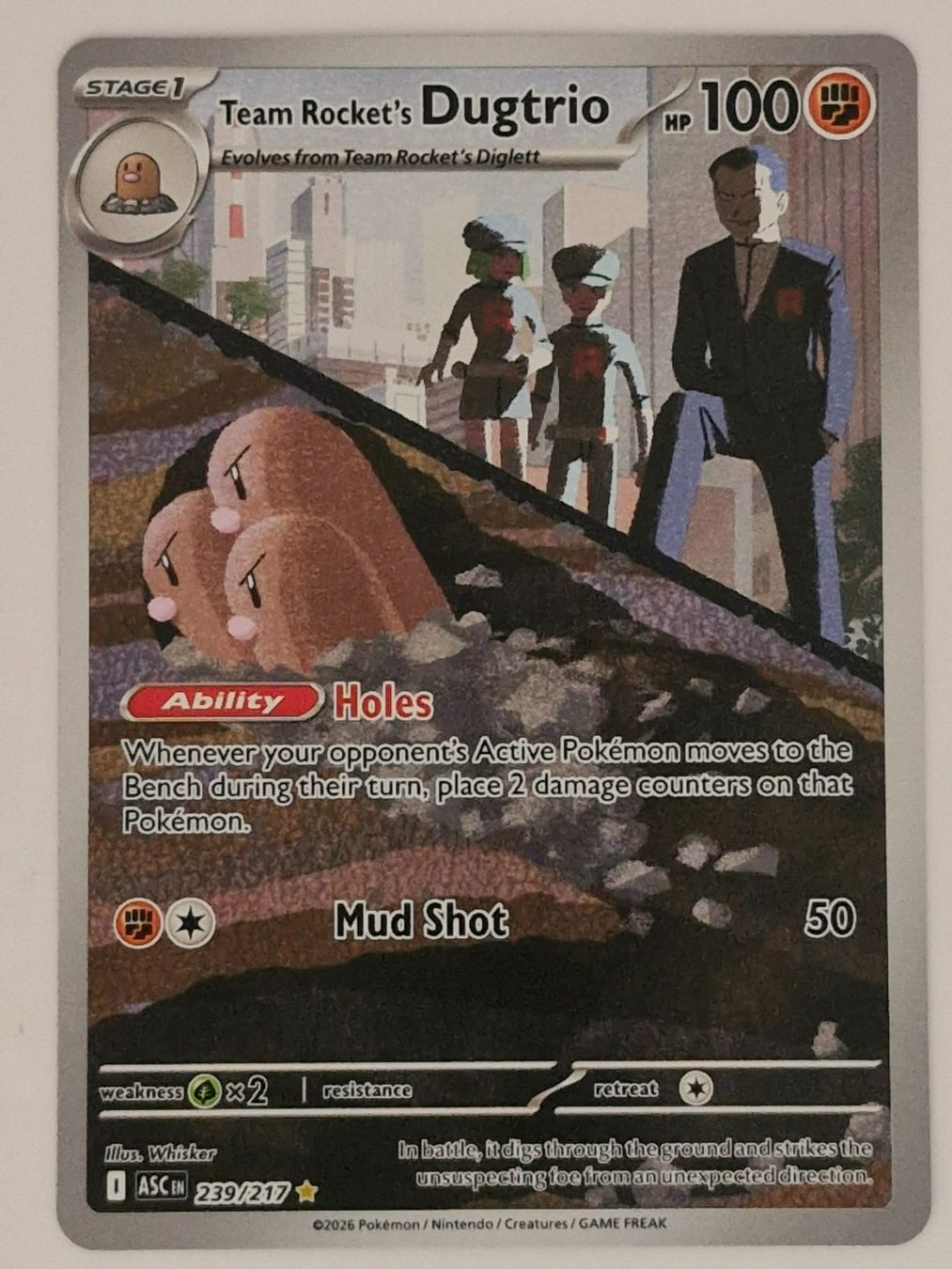 Pokémon Sammelbilder & Trading cards: Team Rocket's Dugtrio / Digdri / Ascended Heros / ASC 239 – Neu (gemäss Beschreibung) aus Arni AG von PokemonCardsStore