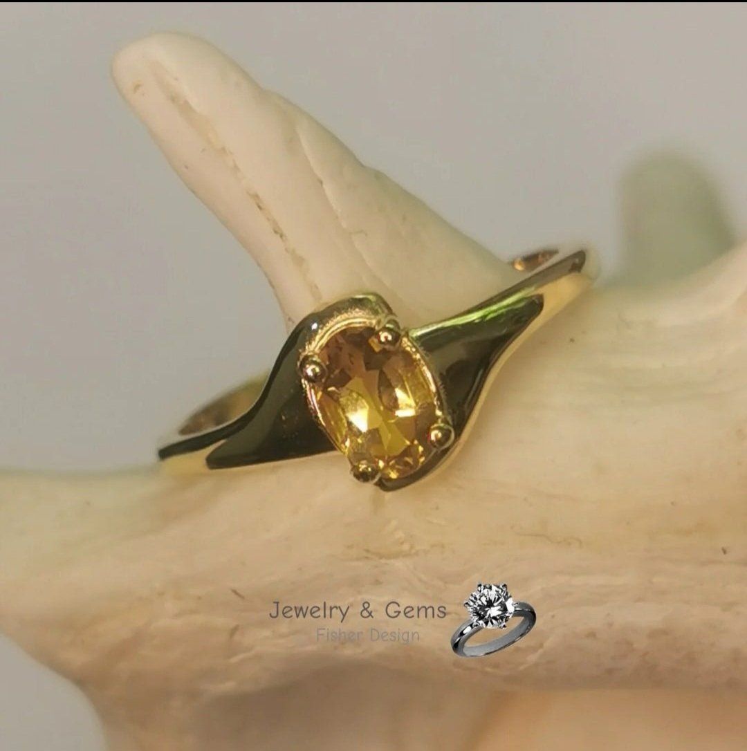 Anelli: Citrin Ring in Gelbgold 750 – Nuovo e nell'imballaggio originale da Zürich venduto da GOS08 3
