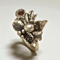 Fairystyle Ring Silber & Granat, Grösse 46,7