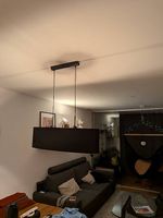 Suspension noir design - 78x22x22cm