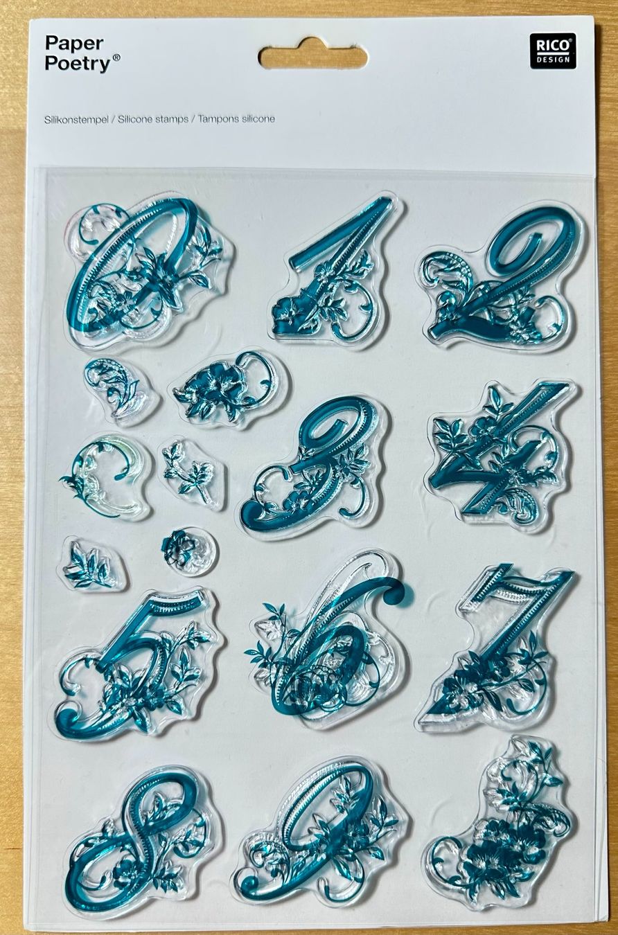 Stempel: Motivstempel Zahlen mit Schnörkel – Gebraucht aus Eimeldingen von My-little-Sunshine