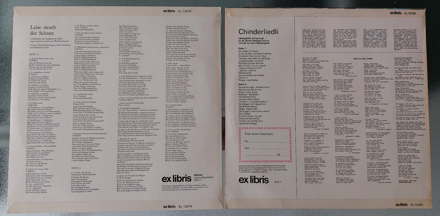 Dischi in vinile: 4 LP's - Kinderlieder div. - CH Mundart/D – Usato da Rotkreuz venduto da JustForSale 4