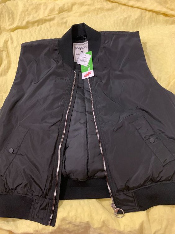 Result R155a Gilet Unisex Impermeabile E Antivento - Adulto - Taglia Piccola, Colore Nero - Con Cappuccio Pieghevole E Tasche Con Cerniera - Ideale Per Allenamenti E Outdoor - 2