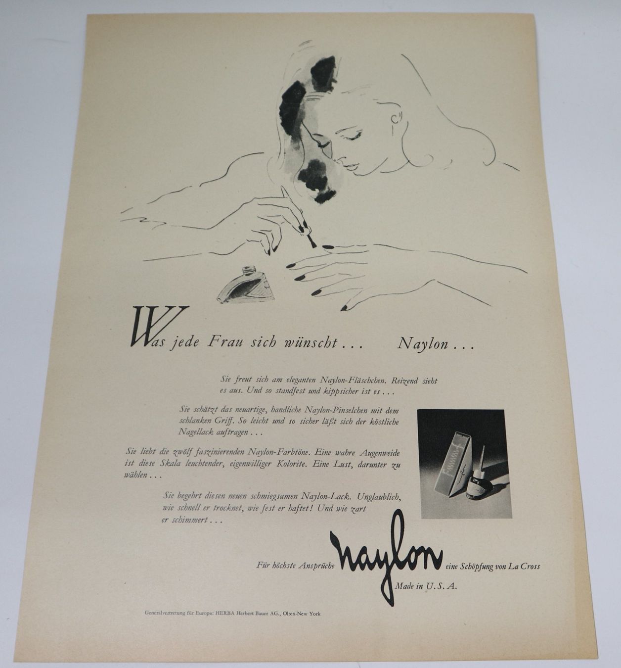 Foto & Immagini: Alte Werbung Doxa Uhren, Naylon – Usato da Eschenbach SG venduto da Astalavista 1