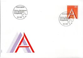 A-POST-MARKE 1993 BELEG AUSGABETAG - X227