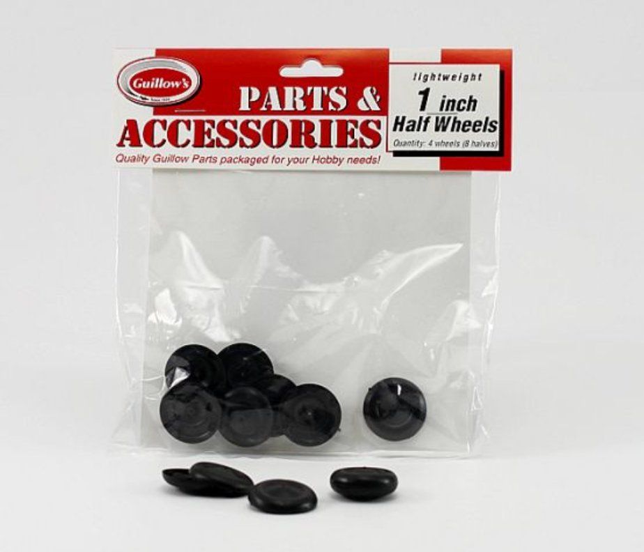 Modellismo RC: Guillow's 25mm Lightweight Plastic Wheels roues GUI 113 – Usato da Trélex venduto da Arnaudyak