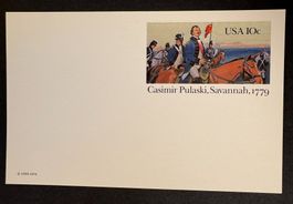 POSTKARTE USA CASIMIR PULASKI SAVANNAH 1779