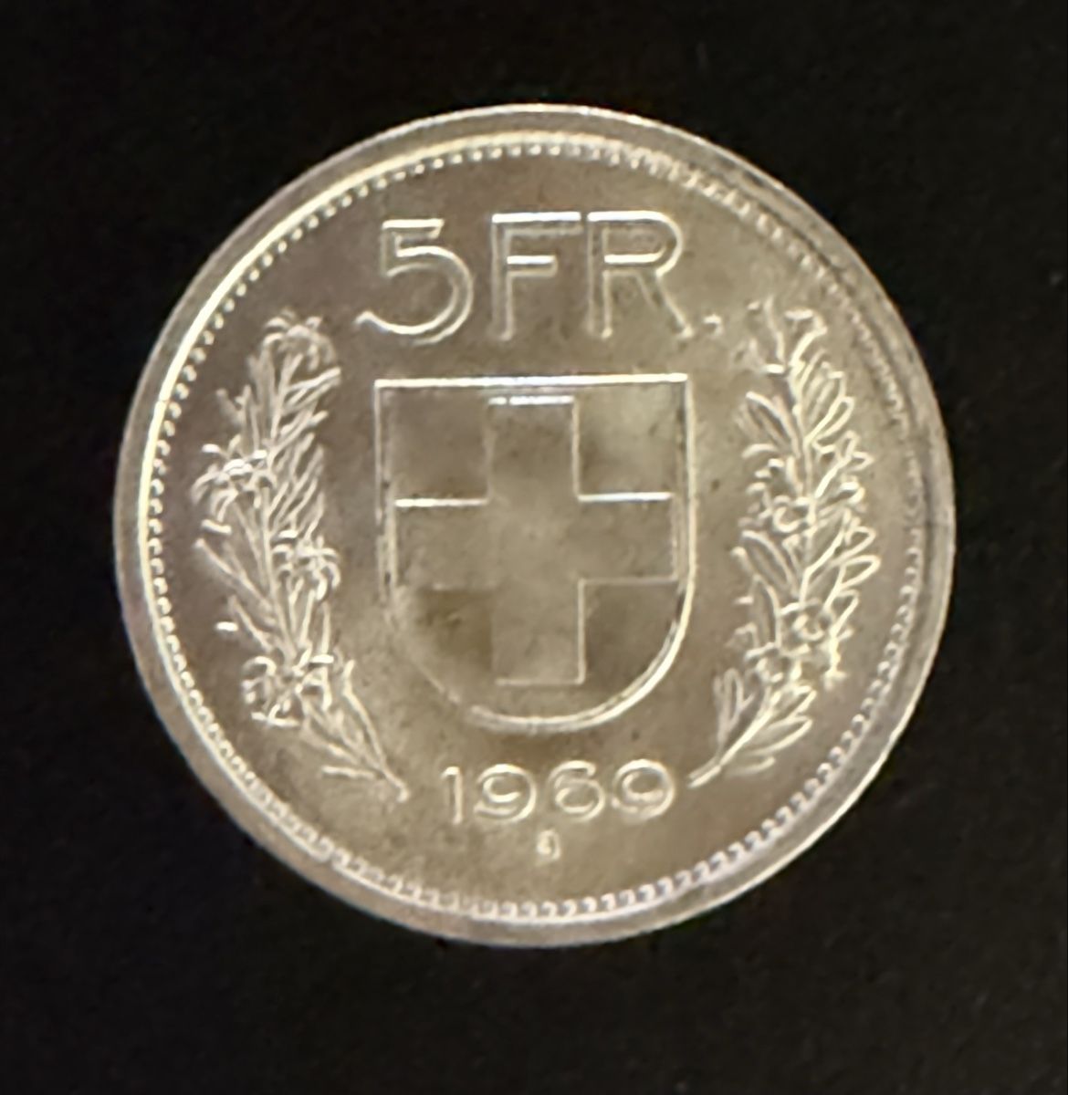 Alle Münzen: 5 Franken 1969 – Gebraucht aus Remetschwil von vals33