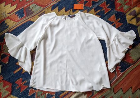 TRUSSARDI : Elégante blouse crème 44-46