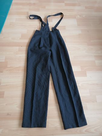 Schwarze Hose mit weissen Streifen steampunk