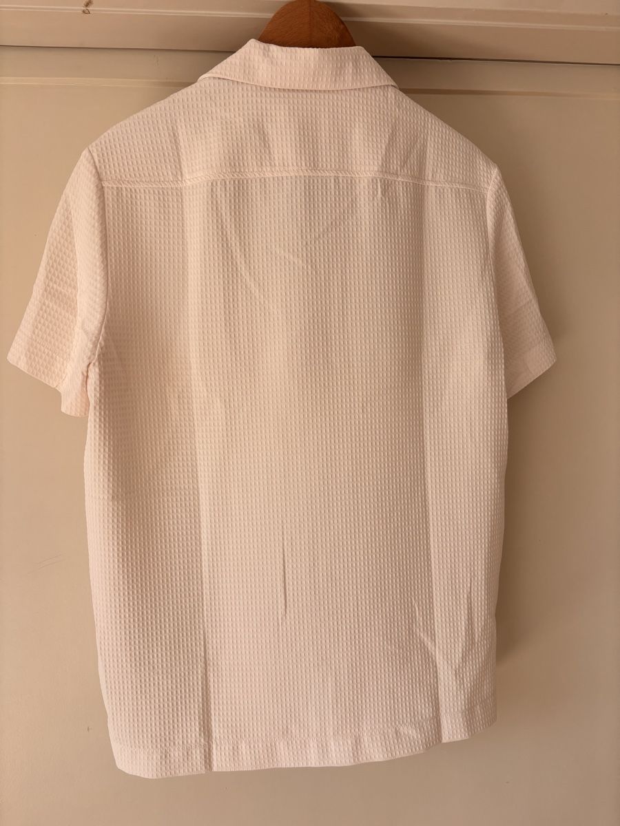 Camicie: White Textured Short Sleeve Shirt – Usato da Zürich venduto da Grothschild 2