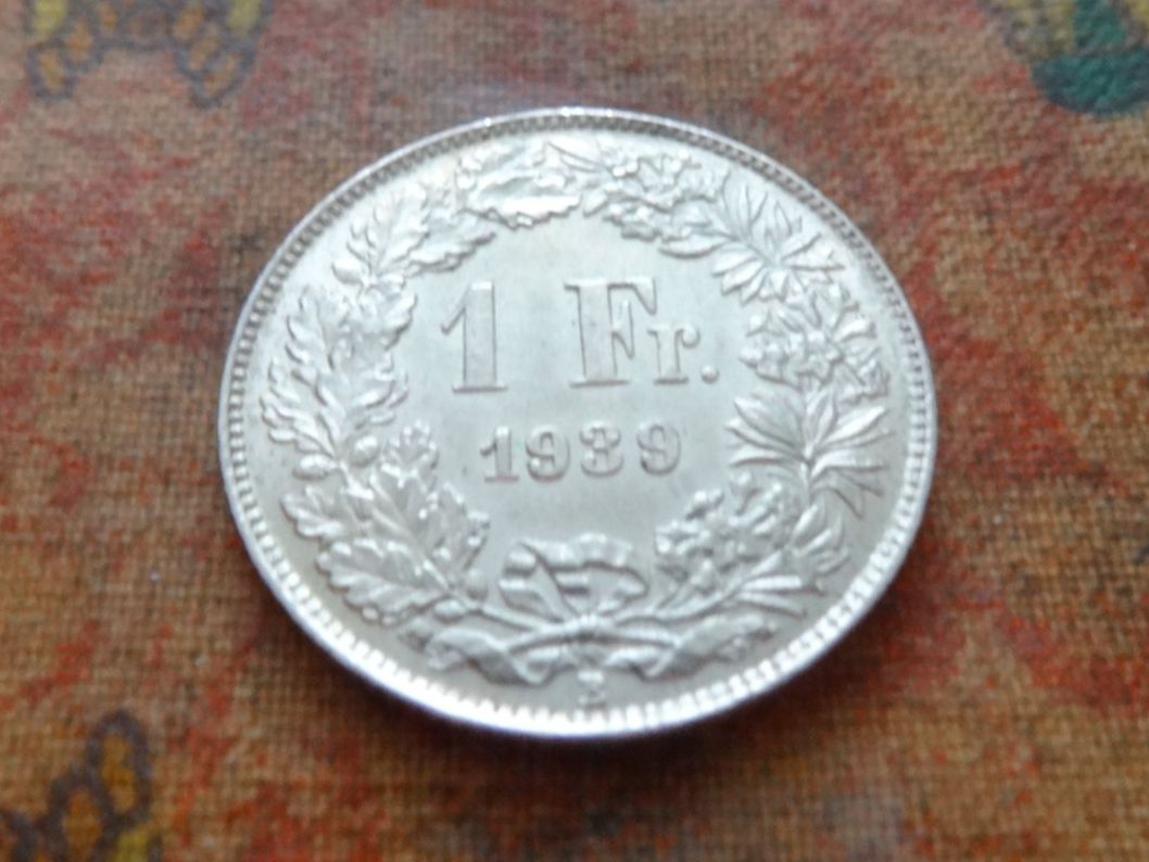 Tutti le monete: 1 Fr. 1939  (Y) – Usato da Romanel-sur-Lausanne venduto da Swift13