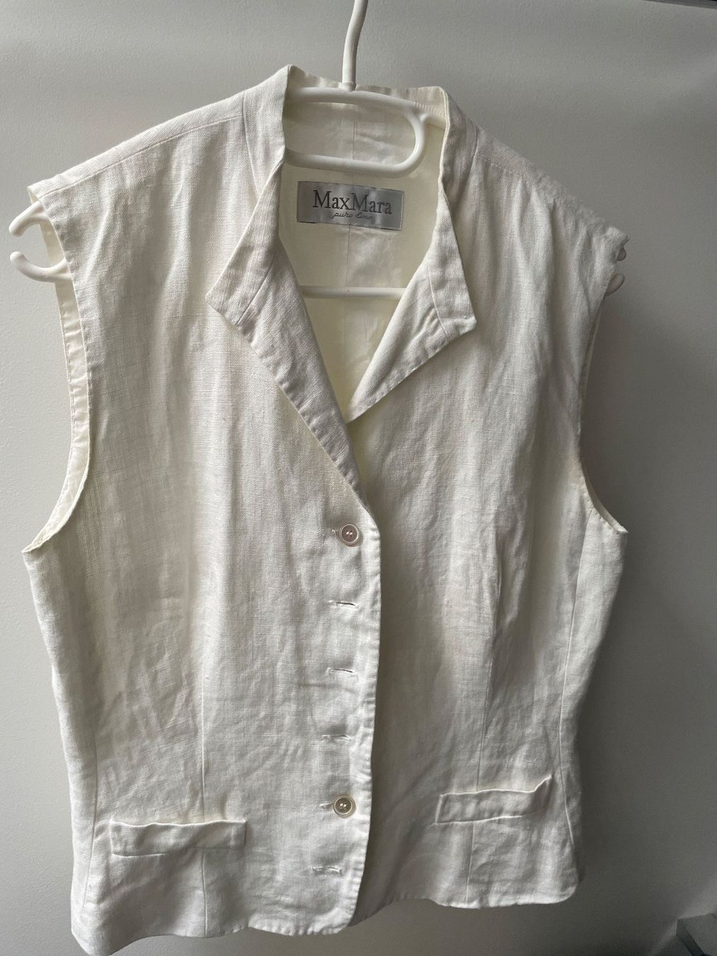 Max Mara Gilet & Giacche senza maniche: Max Mara Weste, CH- Grösse 42, Leinen, – Usato da Wettingen venduto da Adventist