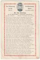 AK Grenzbesetzung 1914/15, Generalstabschef Sprecher